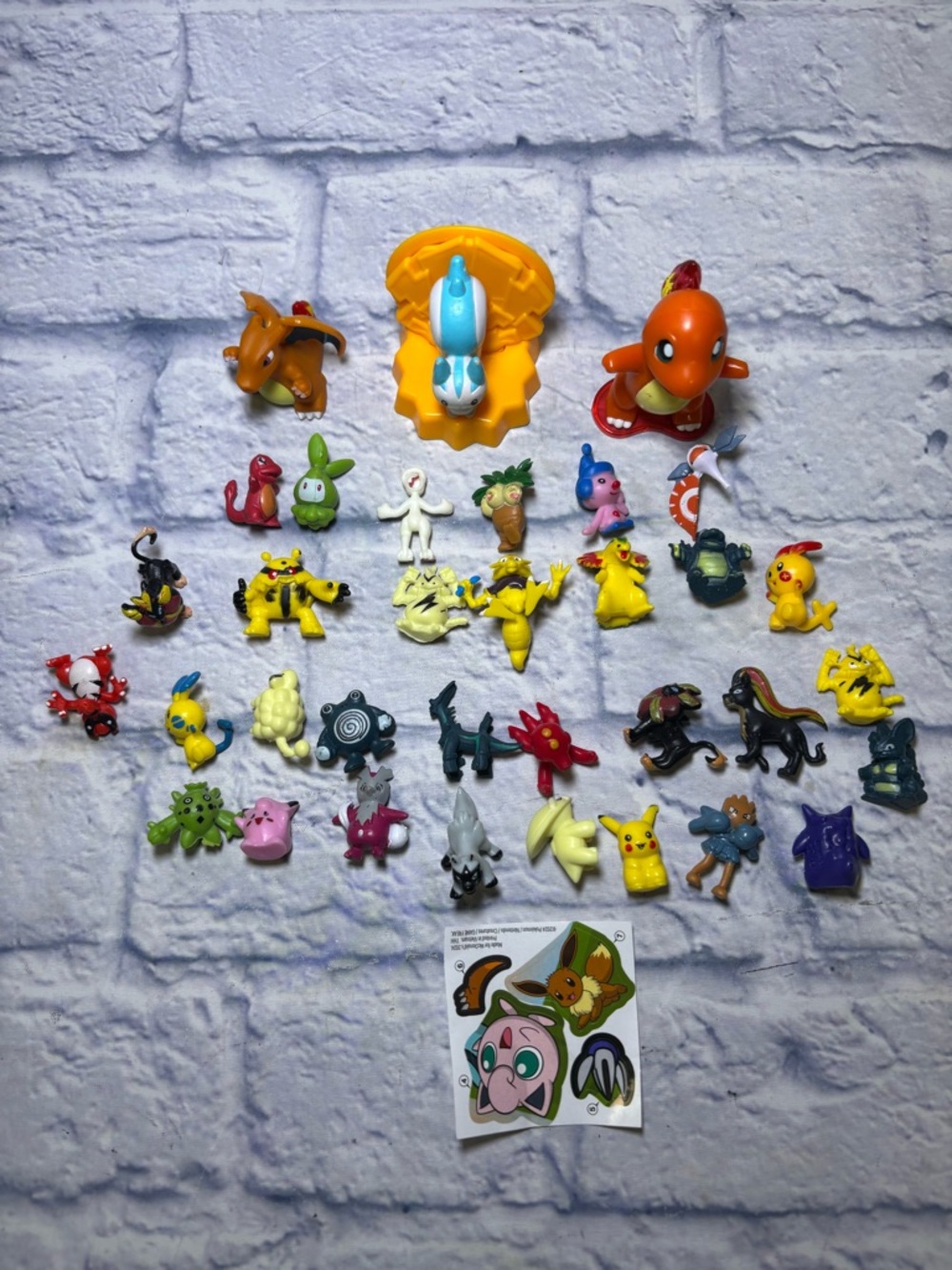 LOT OF 34 Pokemon Miniature Figures Vintage Action Figures Some Rare